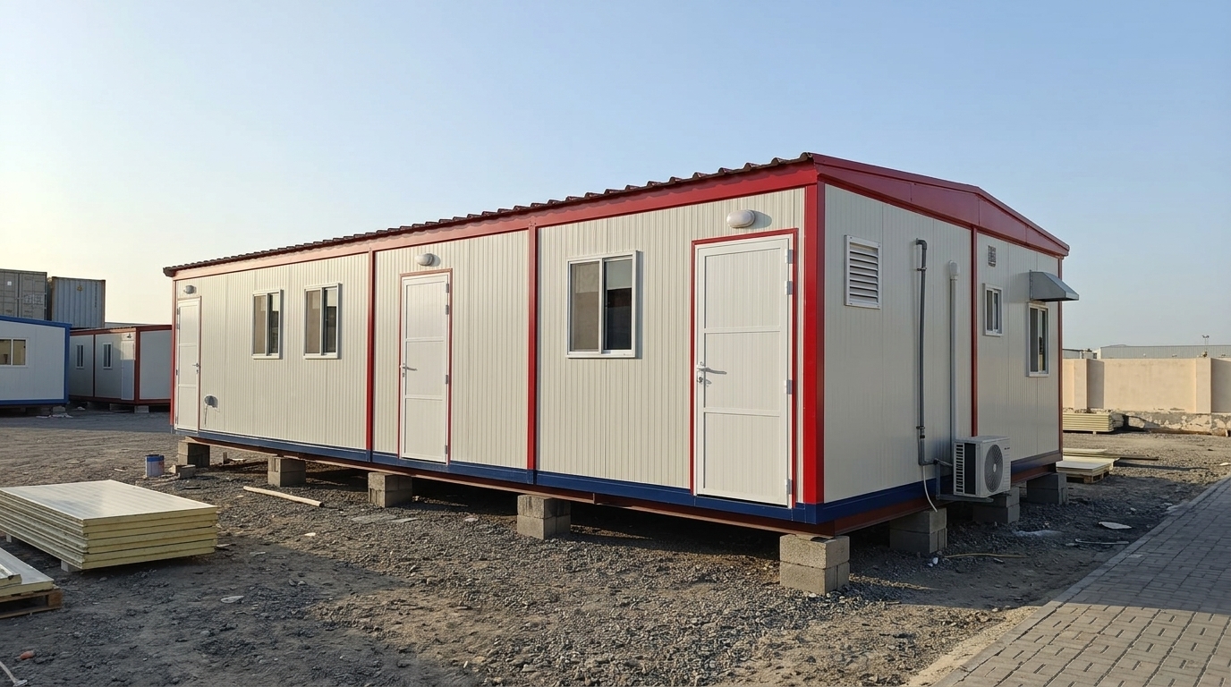 2 Room + 1 Toilet + 1 Pantry Porta Cabin